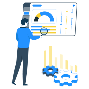 Examining data illustration