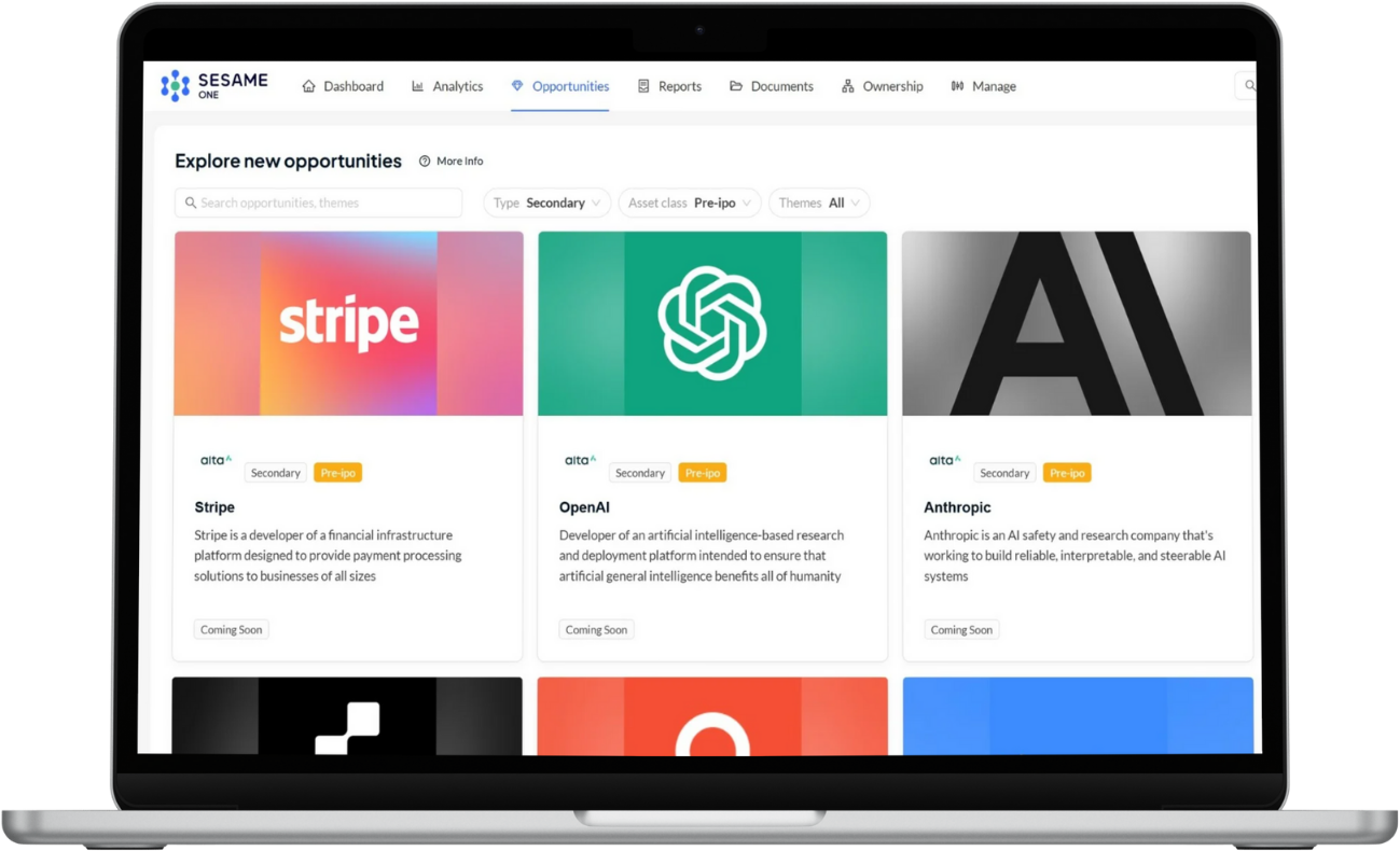 Sesame One - Marketplace