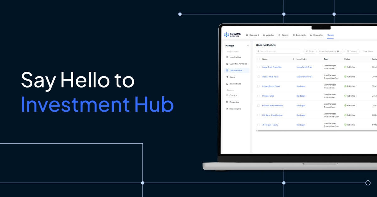 Streamline investment data management with Investment Hub