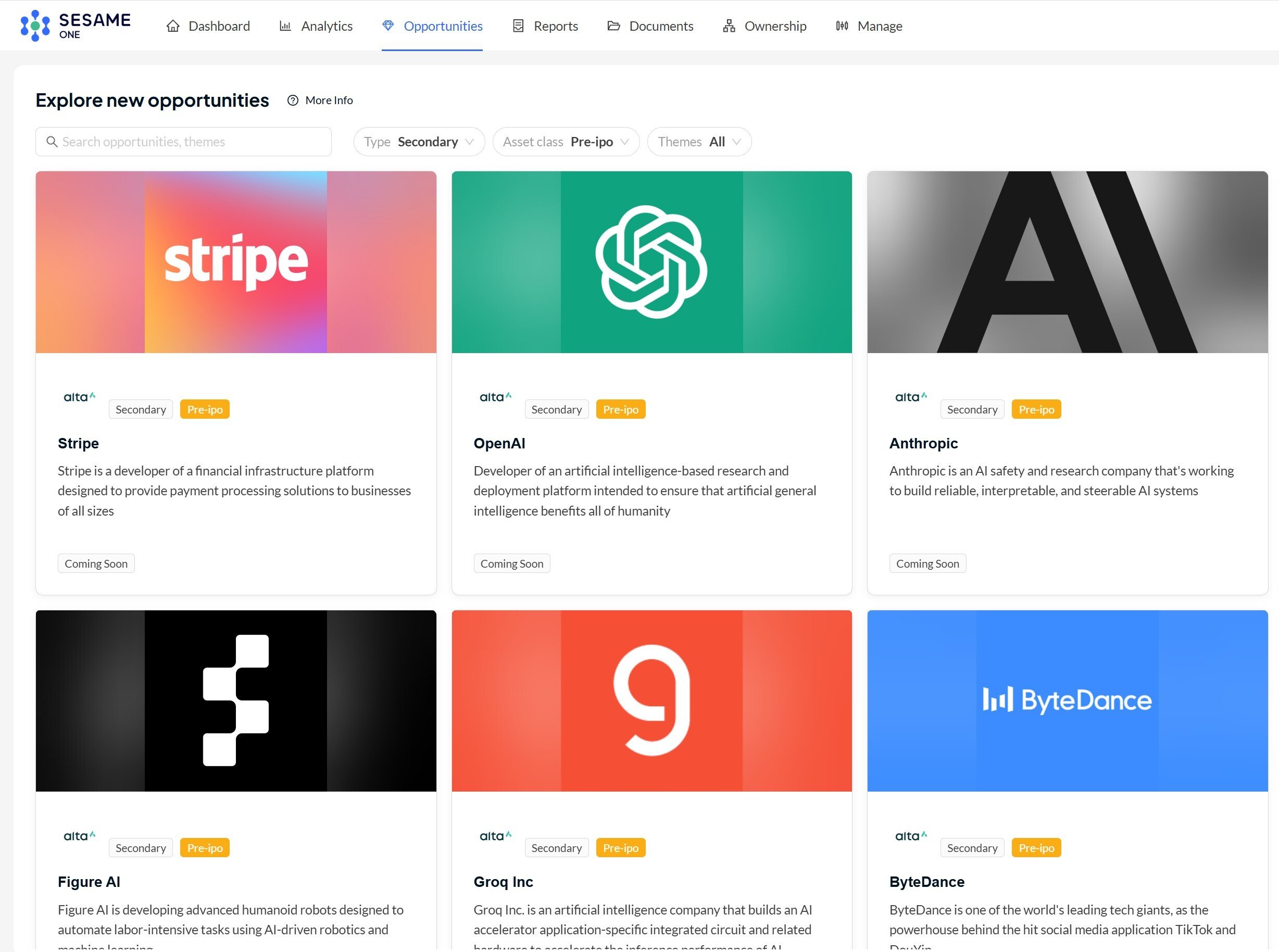 Sesame - Marketplace