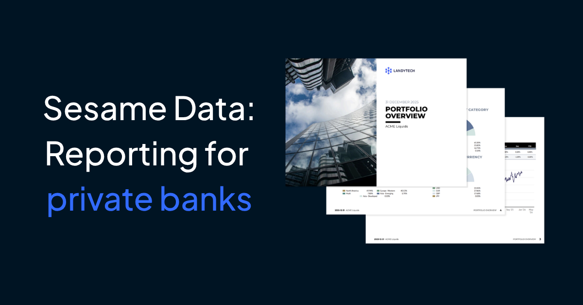 How Sesame Data helps private banks close the gap between reporting and advice